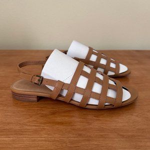 madewell slingback sandal • cognac brown • sz 9 • $128
